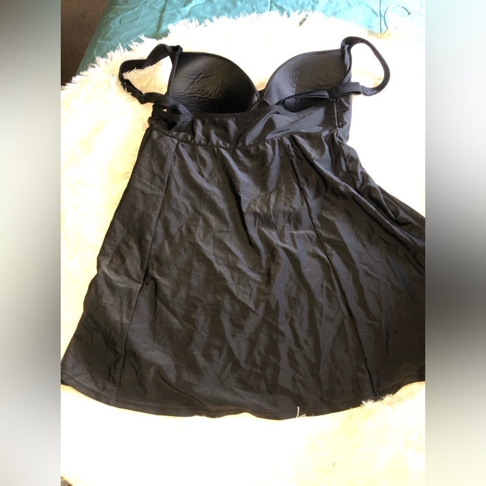VENUS Black One Piece Swimsuit Dress size 16 NWOT - Picture 5 of 11